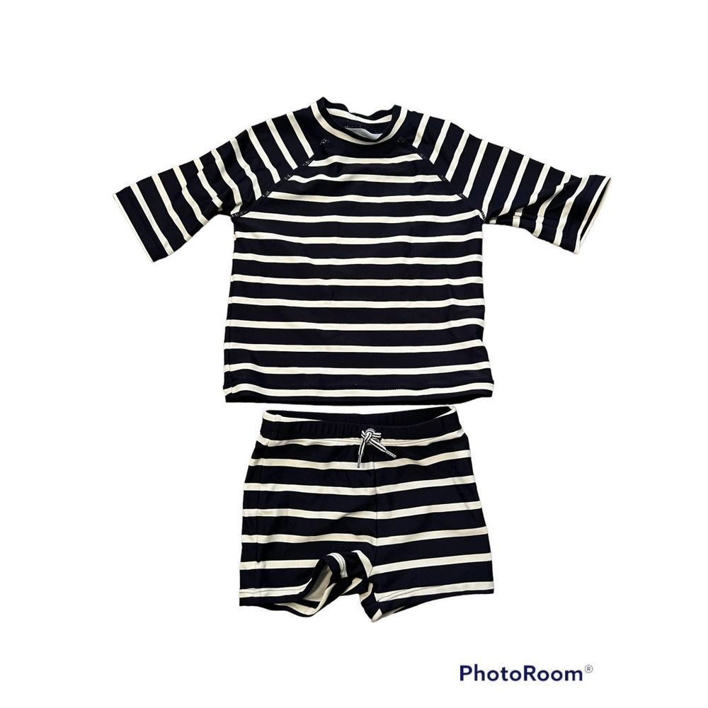 Janie and Jack Striped Swim 18 - 24 months